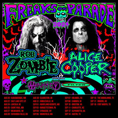 Alice Cooper and Rob Zombie Return with Freaks On Parade 2024 Tour | Alice Cooper