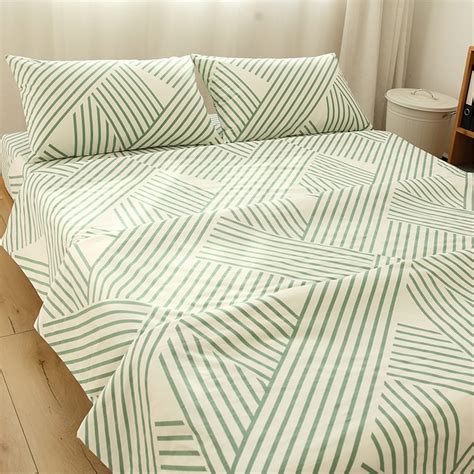 Green Irregular Striped Duvet Cover Queen/twin/full/king,cotton Duvet Covers,customized Bedding ...