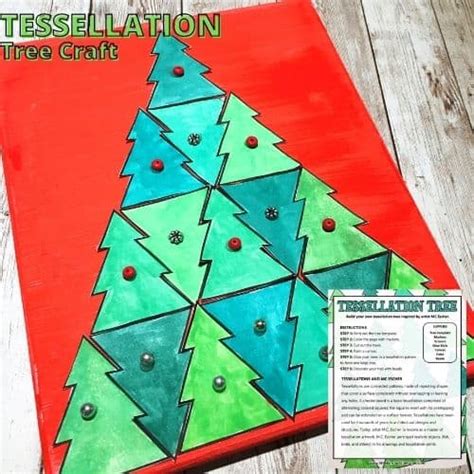 Christmas Tree Tessellation Printable - Little Bins for Little Hands