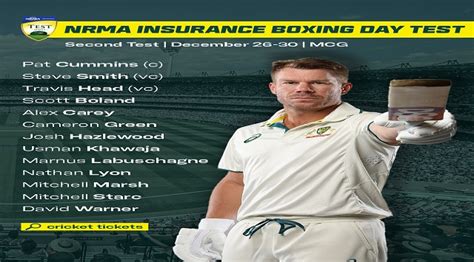 Australia announces trim squad for Boxing Day Test vs Pakistan