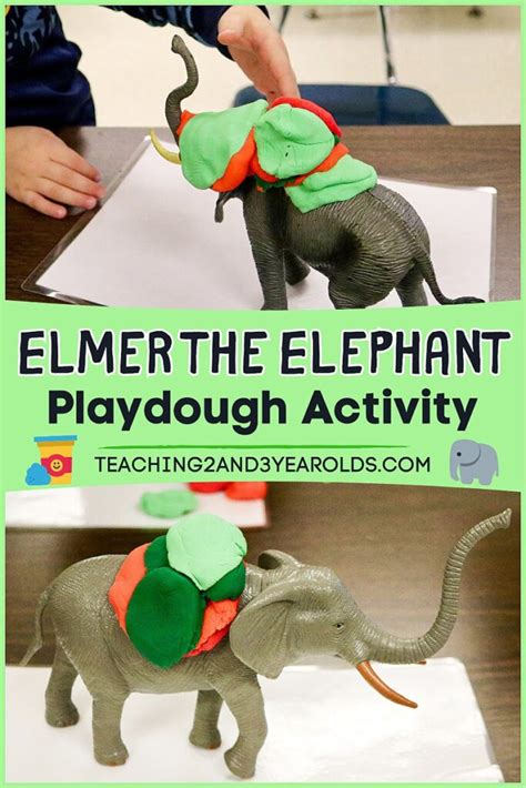 Elmer the Elephant Activity With Playdough