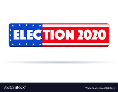 Symbol usa election 2020 Royalty Free Vector Image