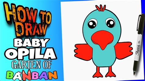 COMMENT DESSINER LE BÉBÉ OPILA DU JARDIN DE BANBAN | FACILE | como dibujar a baby opila de ...