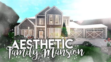 Roblox | Bloxburg: Aesthetic Family Mansion | House Build | Mansions homes, House layouts, Two ...