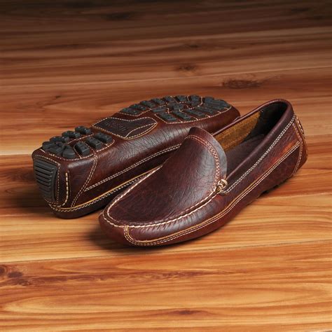 Men's Bison Leather Driving Moccasins | Bison leather, Driving ...