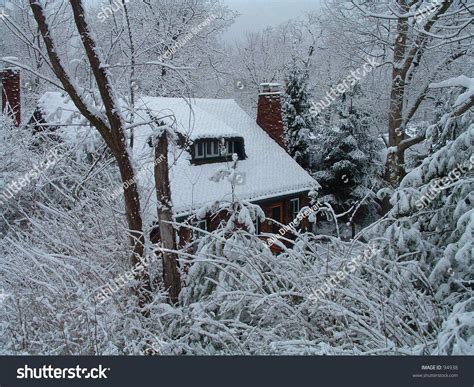 Snow Covered Cottage Stock Photo 94938 : Shutterstock