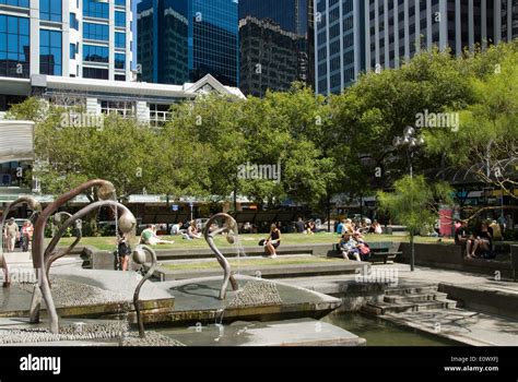 Midland Park, Lambton Quay, Central Business District, Wellington, North Island, New Zealand ...