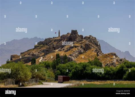 Van castle on a mountain, Turkey Stock Photo - Alamy