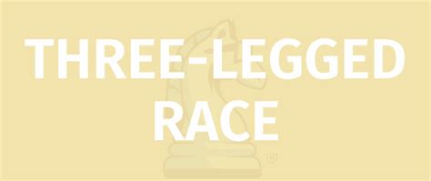 THREE-LEGGED RACE - Game Rules