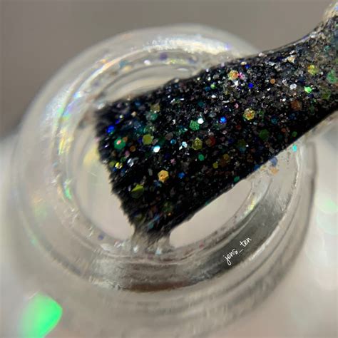 White Iridescent Full Coverage Glitter Nail Polish Gumpaste - Etsy