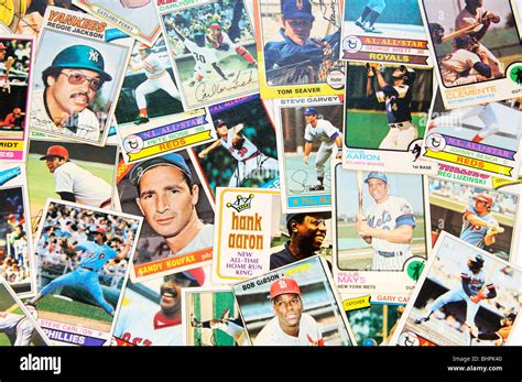 Baseball cards collection Stock Photo - Alamy