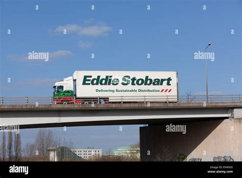 Eddie Stobart truck travelling through the Midlands in the UK Stock ...