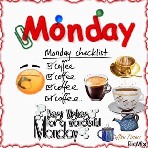 Happy Monday Good Morning Checklist GIF | GIFDB.com