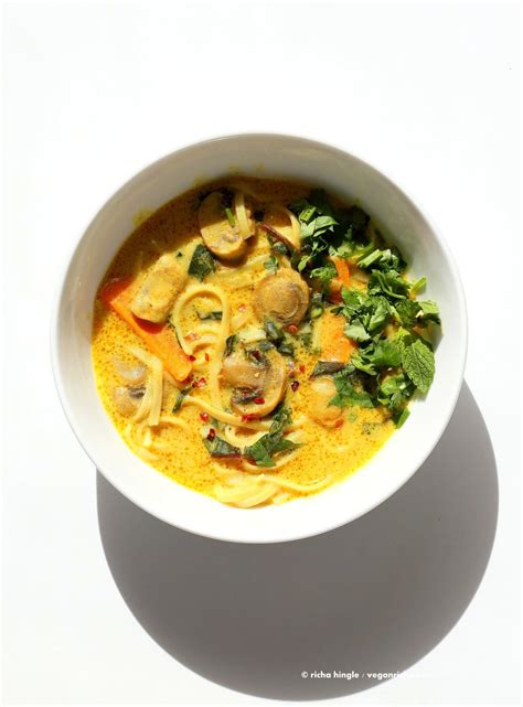 Vegan Laksa - Malaysian Curry Laksa Soup Recipe - Vegan Richa