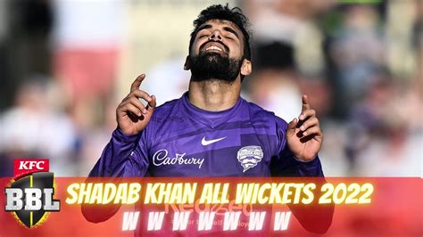 Shadab Khan Bowling in BBL 2022 | Highlights | All wickets in BBL | Cricket highlights | BBL 12 ...