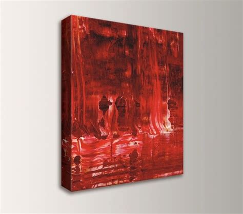 Red Abstract Painting Canvas Wall Art Modern Art Red