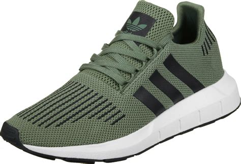 adidas Swift Run shoes green black white