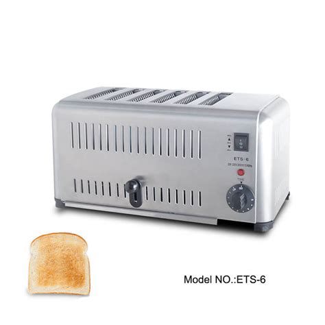 Commercial toaster for restaurant kitchen, 6 slices can be made