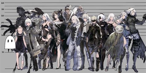 NieR Characters Height Comparison by @Imal5837 : r/nier