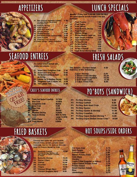 25 Seafood Menus ideas in 2021 | seafood menu, menu, menu design