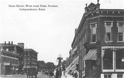 Main Street, Independence, Kansas - Kansas Memory - Kansas Historical ...