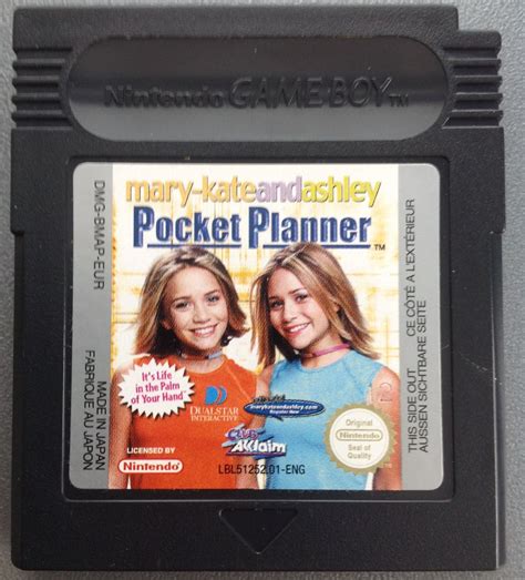 Mary-Kate and Ashley - Pocket Planner (USA, Europe) (GB Compatible): Entry #1 [gekkio] - Game ...