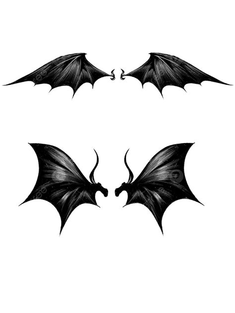 Bat Wing PNG Transparent, Original Hand Drawn Vector Bat Wings, Gothic ...