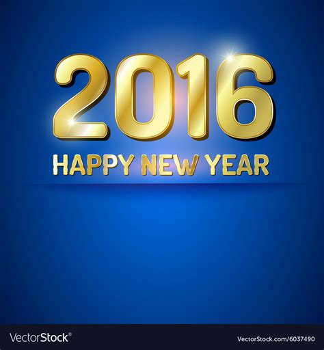 Happy new year 2016 greetings card Royalty Free Vector Image