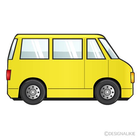 Yellow Van Clip Art Free PNG Image｜Illustoon