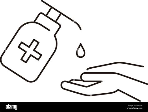 Antiseptic for hands Cut Out Stock Images & Pictures - Alamy
