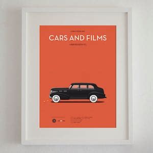 The Godfather Car Movie Poster, Art Print Cars and Films, Film Art for Car Lovers. Home Decor ...