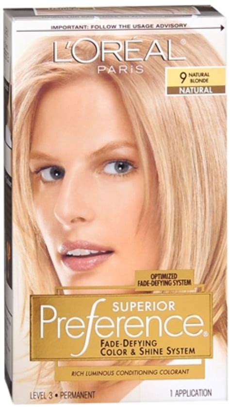 L'Oreal Paris Superior Preference Permanent Hair Color, 9 Natural ...