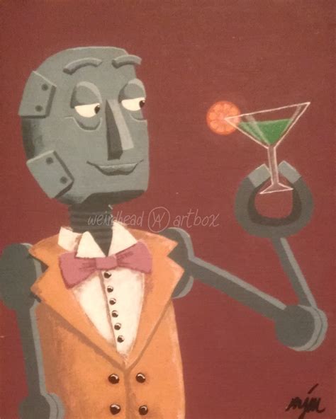 Portrait of the Robot Butler: Reproduction Art Print - Etsy