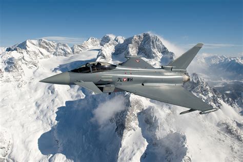 Eurofighter Typhoon in 4K Ultra HD: Military Excellence Above the Alps