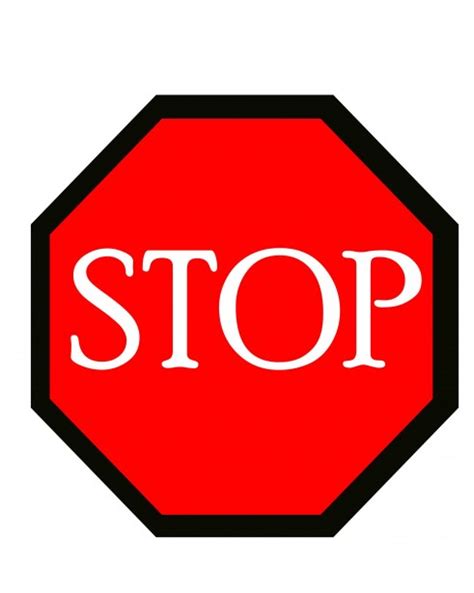 Stop Sign Illustration Free Stock Photo - Public Domain Pictures