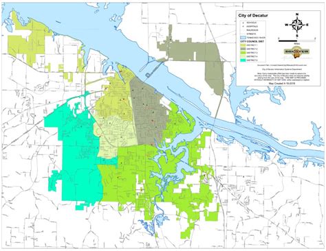 Council Districts Map - City of Decatur, Alabama