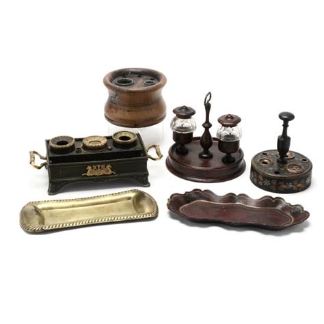 Six Antique Desk Accessories (Lot 454 - The Caroline Faison Antiques ...