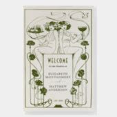 Welcome Sign Wedding Vintage Art Nouveau | Zazzle