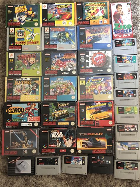 My SNES games collection. : r/snes