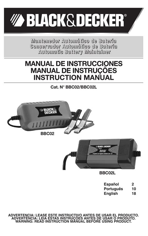 BLACK & DECKER BBC02 INSTRUCTION MANUAL Pdf Download | ManualsLib