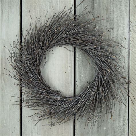 Whitewashed Birch Twig Wreath | | Christmas Decorations / Wreaths ...