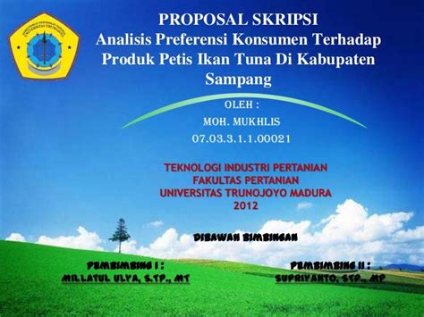 Contoh Ppt Proposal Menarik - Riset