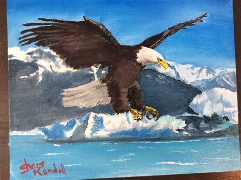 Pin by Chris Randall on My Paintings | Bald eagle, Animals, Painting