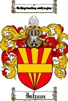 Isham Family Crest Isham Coat of Arms - Tradebit