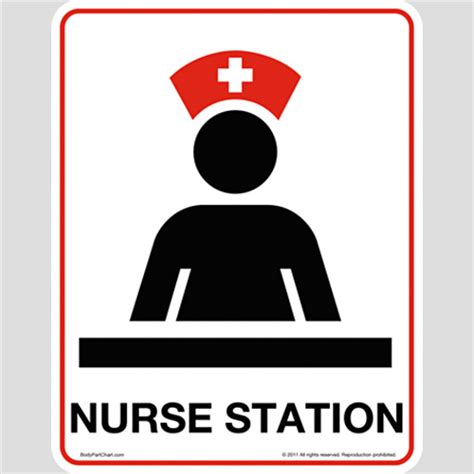 Nurse Station Icon - Sign - BodyPartChart Official Site