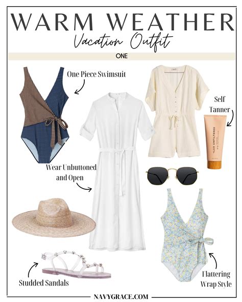 WARM WEATHER VACATION OUTFITS | Navy Grace