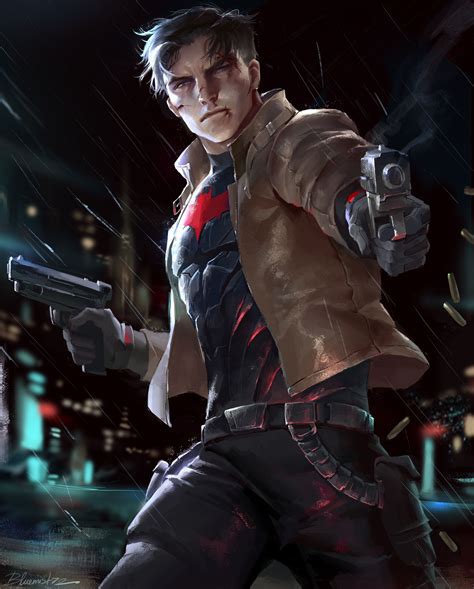 Jason Todd/Red hood by Oviya Vendan Batman Red Hood, Batman Robin, Batman Art, Red Hood Dc ...