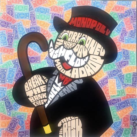 Painting Mr Monopoly by Cmon | Carré d'artistes