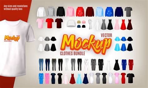 Vector clothes Mockup bundle