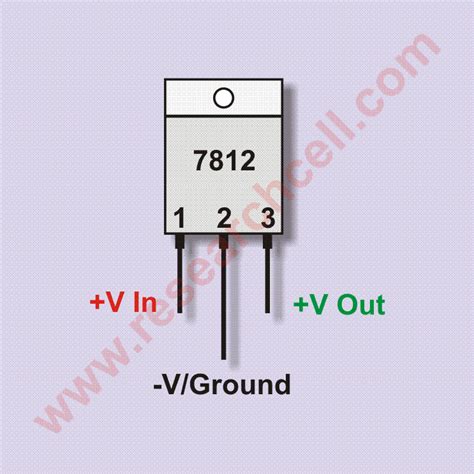 7812 Pin and Circuit Diagram